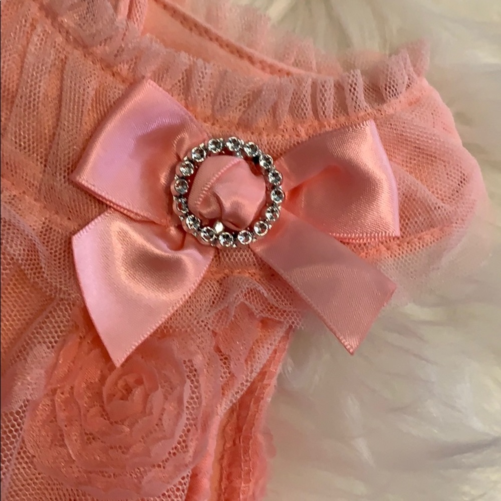 Peach/Pink Summer Baby Girl Dress - Picture 6 of 8